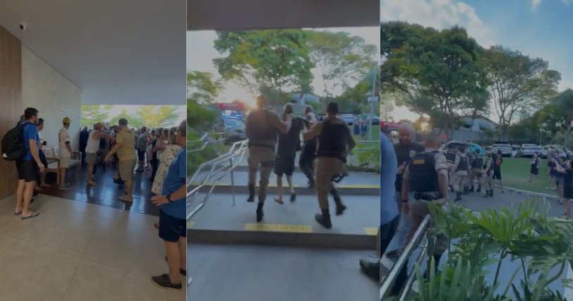 Homem é conduzido à delegacia após mulher denunciar importunação sexual em clube de BH