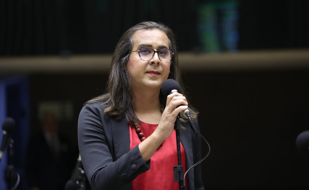 A deputada federal Duda Salabert foi agredida em Minas (Foto: Zeca Ribeiro/Câmara dos Deputados)